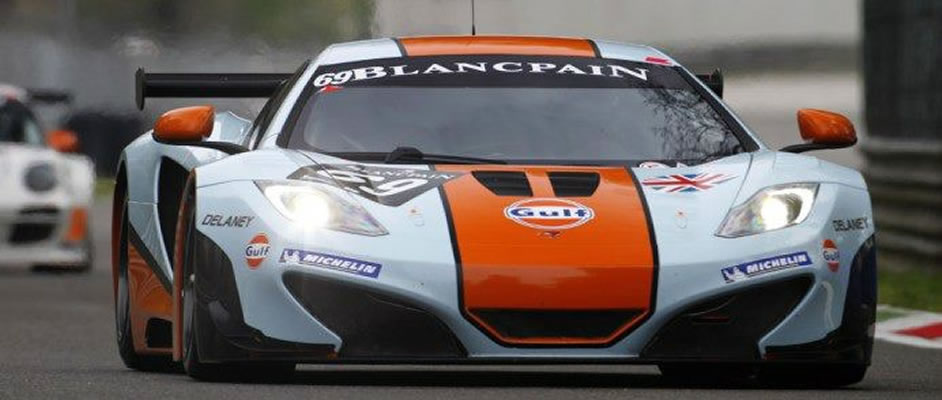 Stuart Hall in the Mclaren takes on Monza
